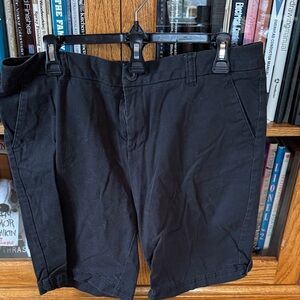 bcg Black Flat-Front Women's Shorts